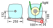 example A - motor dimensions